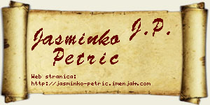 Jasminko Petrić vizit kartica